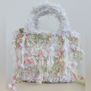 Bespoke, Handmade Fluffy Multicolor Handbag